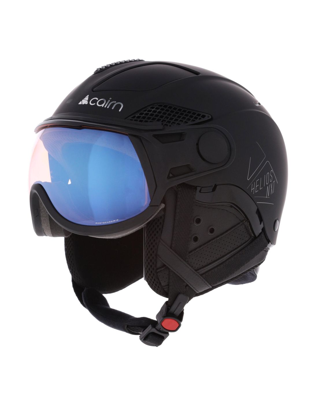 Cairn, Helios Evolight NXT skihelm met vizier unisex Mat Black zwart 