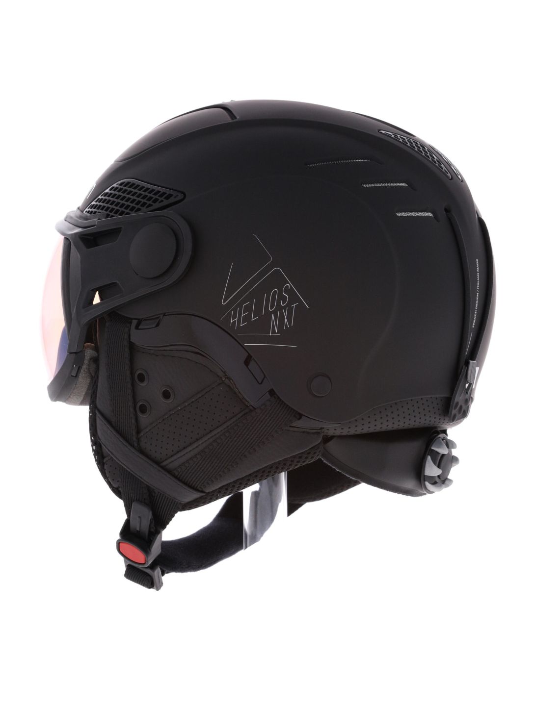 Cairn, Helios Evolight NXT skihelm met vizier unisex Mat Black zwart 