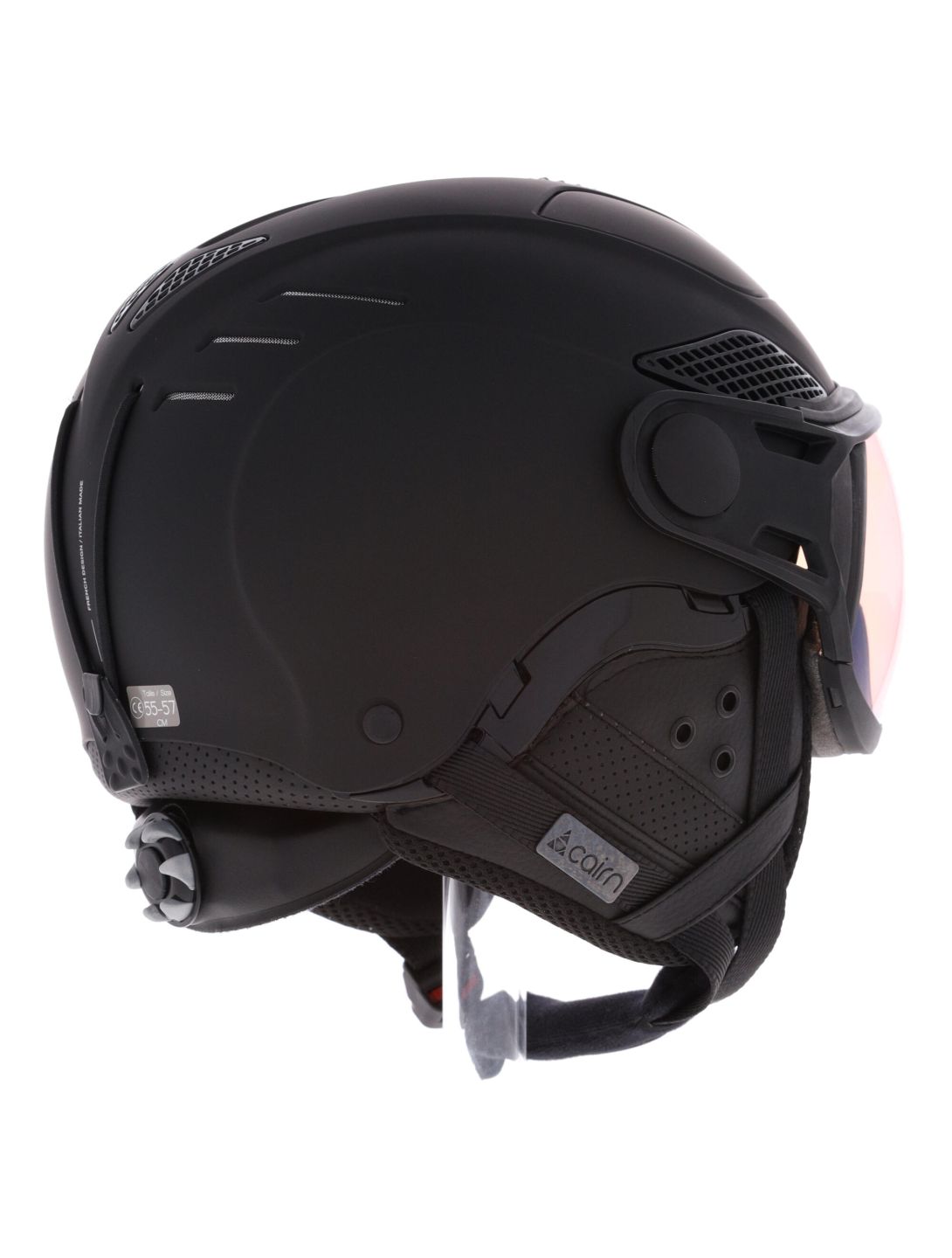 Cairn, Helios Evolight NXT skihelm met vizier unisex Mat Black zwart 