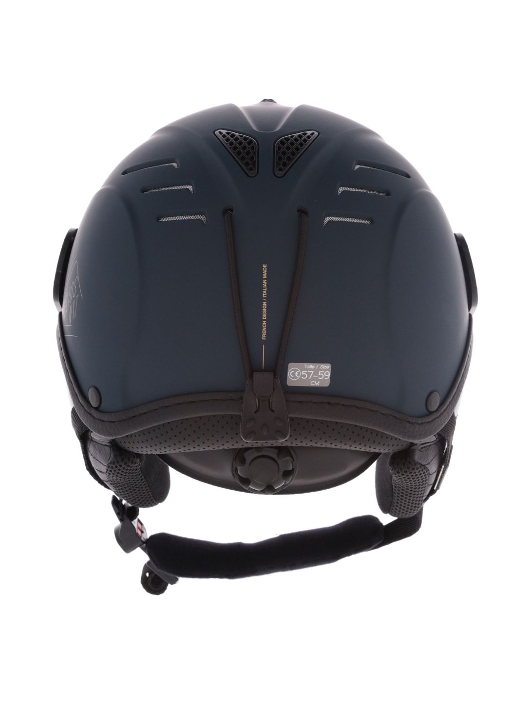 Cairn, Helios Leather Evolight NXT skihelm met vizier unisex Blue Graphite blauw 