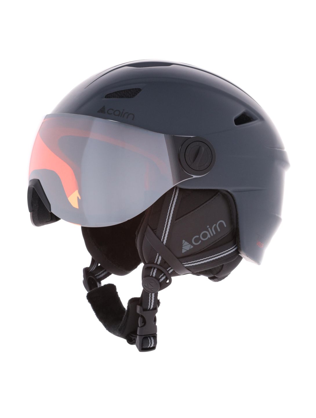 Cairn, Impulse Visor skihelm met vizier unisex Anthracite Grey grijs 