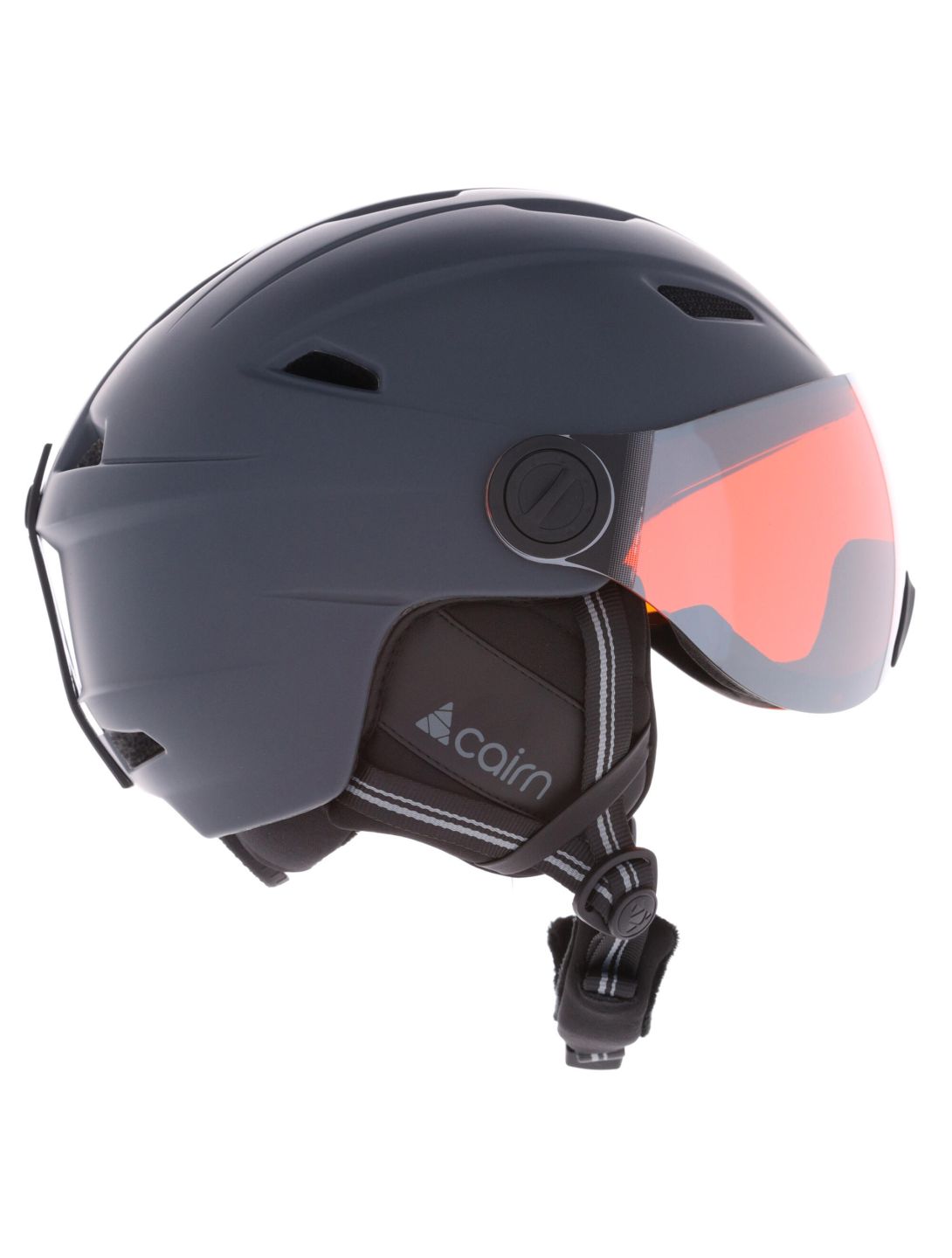 Cairn, Impulse Visor skihelm met vizier unisex Anthracite Grey grijs 