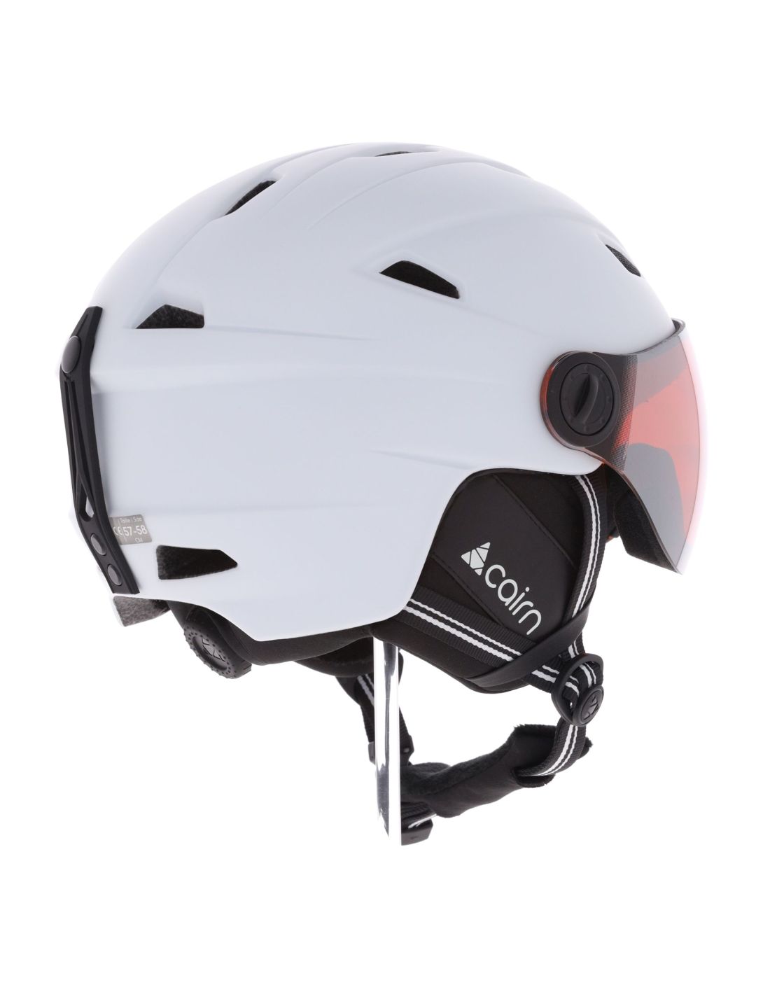 Cairn, Impulse Visor skihelm met vizier unisex Mat White wit 