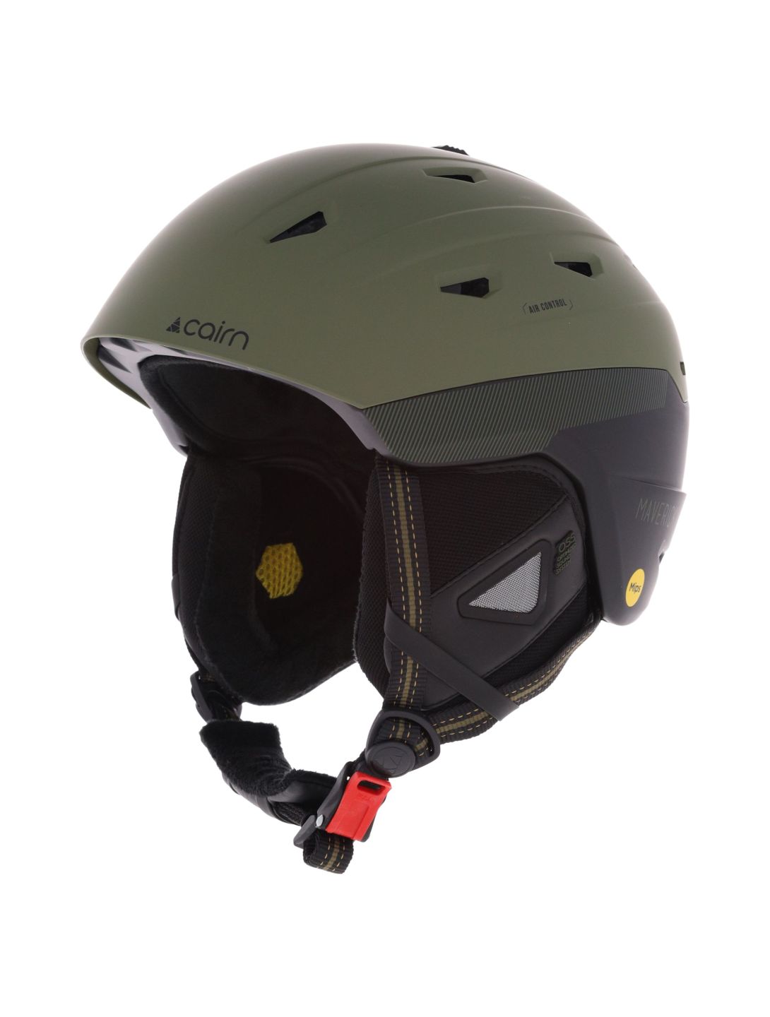 Cairn, Maverick Mips skihelm unisex Mat Metallic Lichen Black groen 