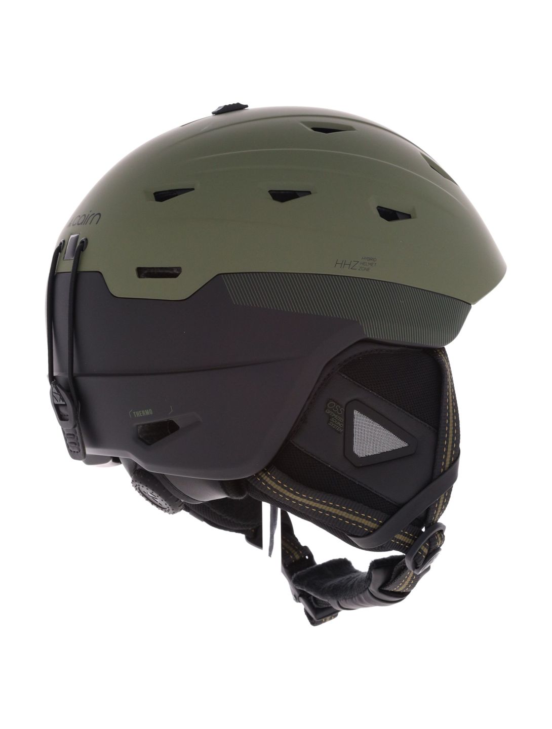 Cairn, Maverick Mips skihelm unisex Mat Metallic Lichen Black groen 