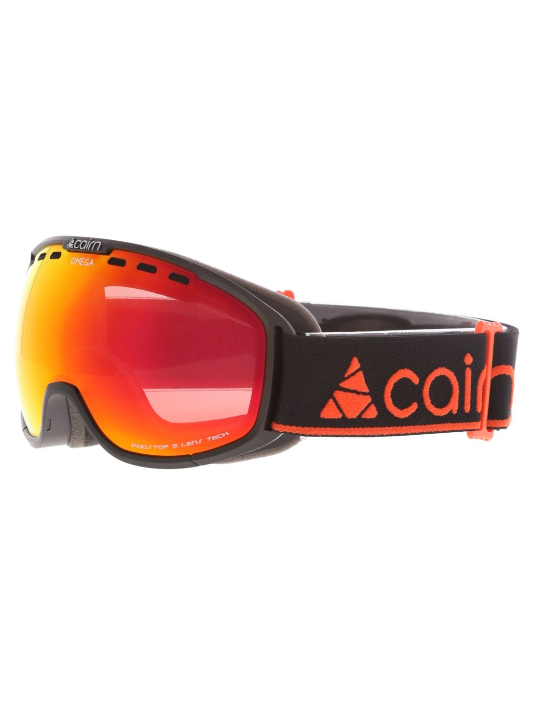 Cairn, Omega skibril unisex Mat Black Orange oranje, zwart 