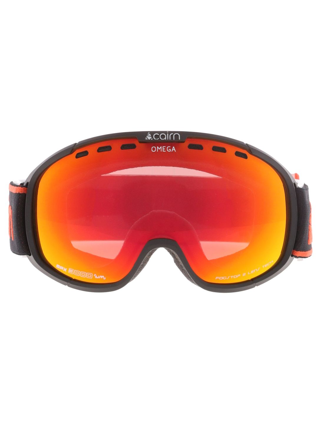 Cairn, Omega skibril unisex Mat Black Orange oranje, zwart 