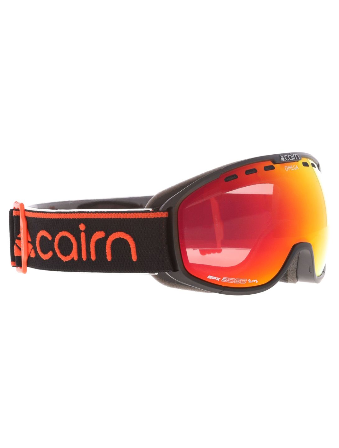 Cairn, Omega skibril unisex Mat Black Orange oranje, zwart 