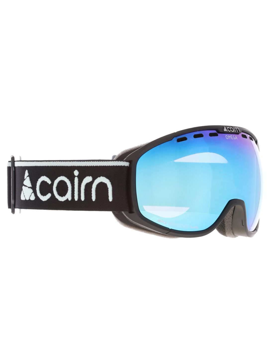 Cairn, Omega skibril unisex Mat Black Ice Blue blauw, zwart 