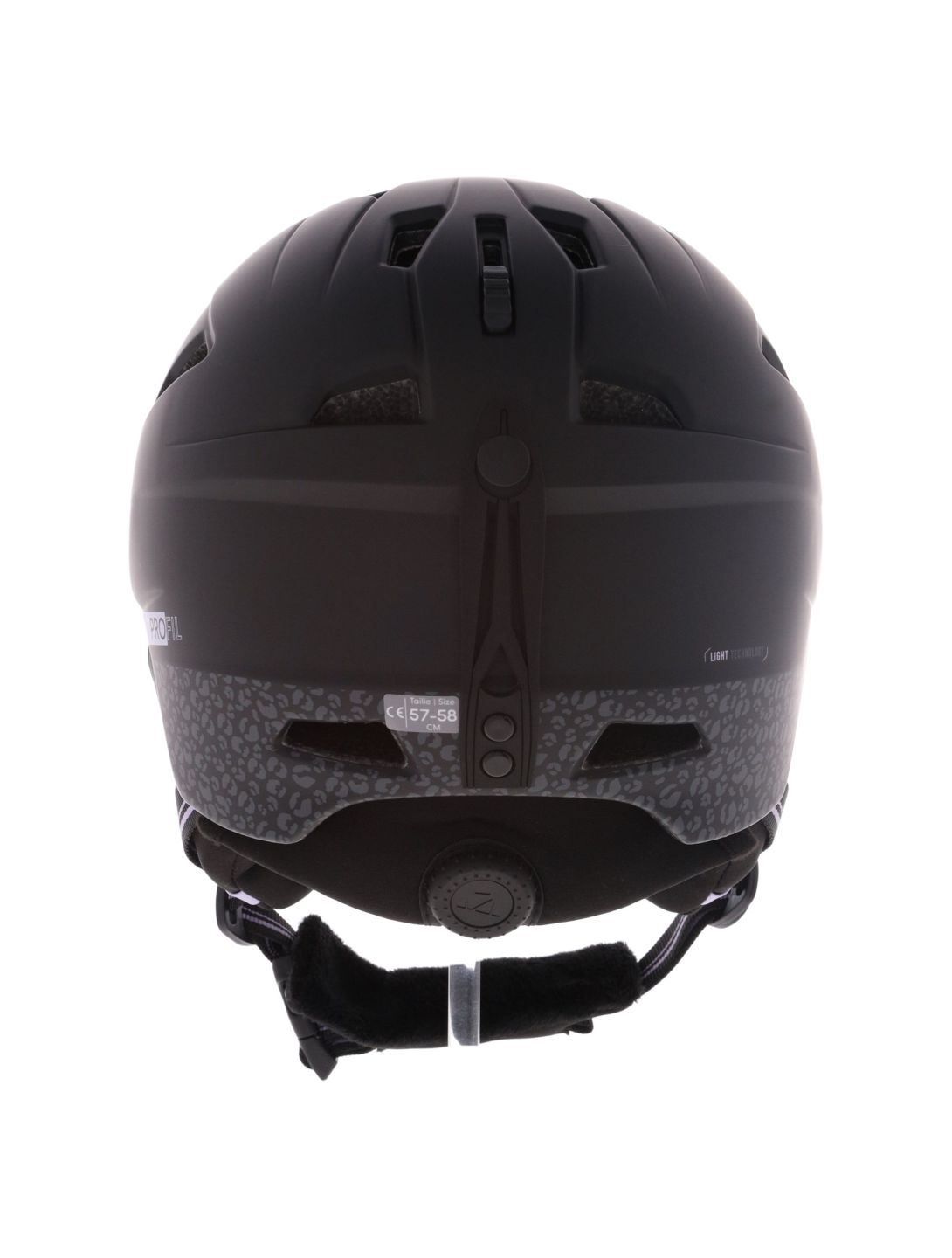 Cairn, Profil skihelm unisex Mat Black Leopard paars, zwart 