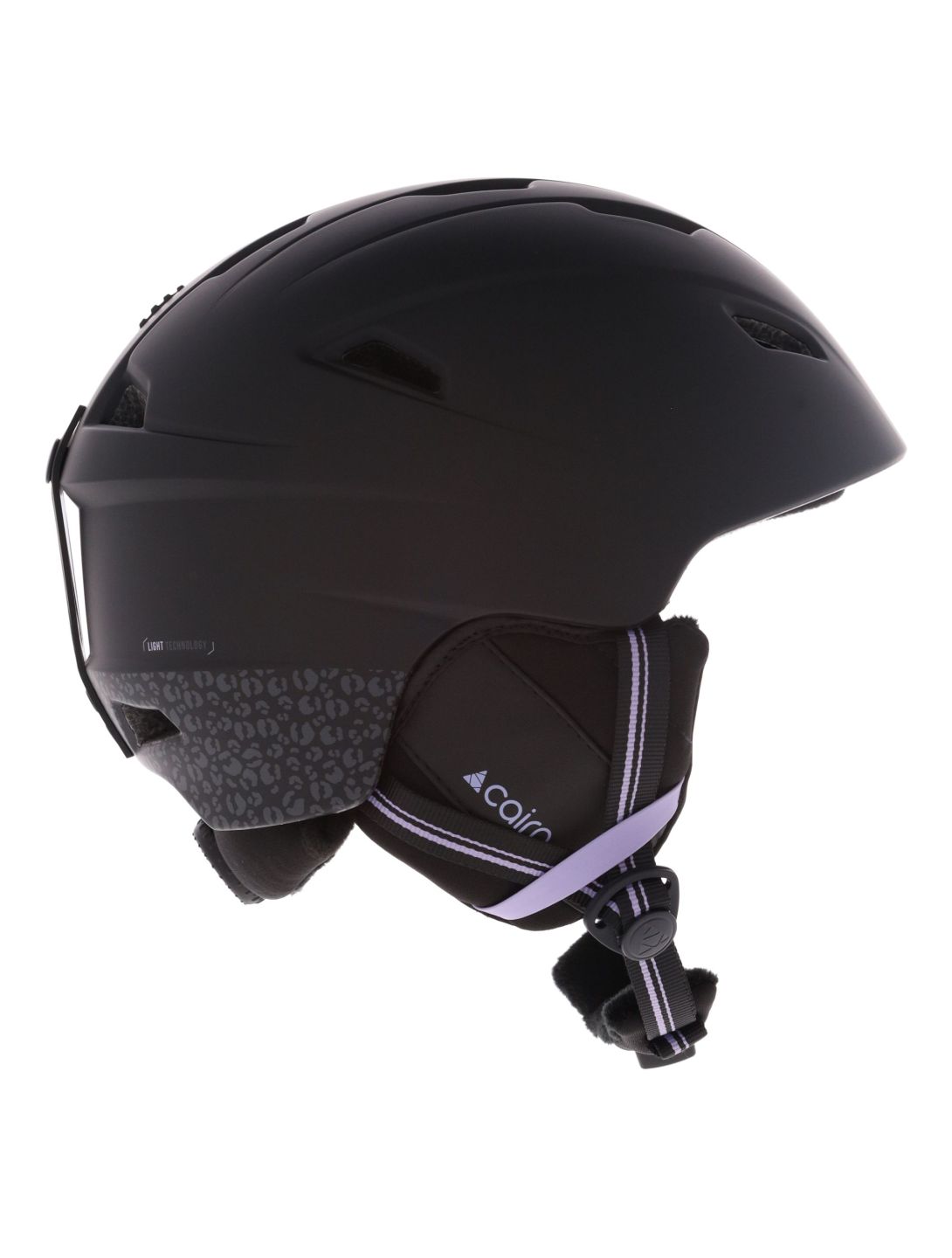 Cairn, Profil skihelm unisex Mat Black Leopard paars, zwart 