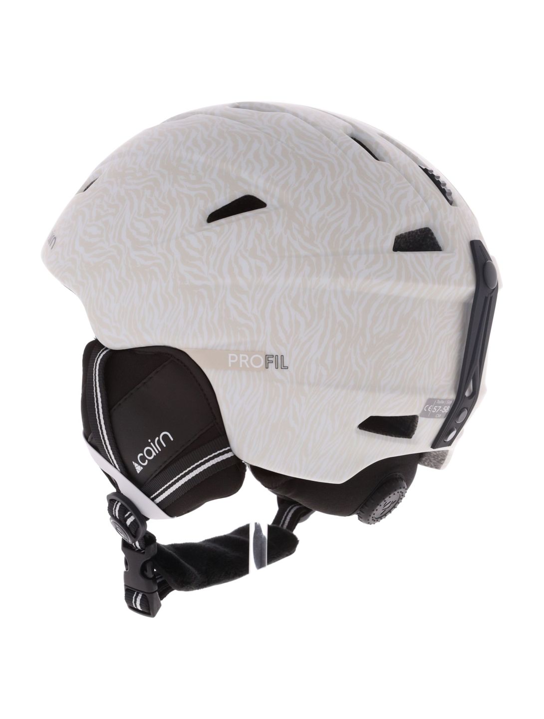 Cairn, Profil skihelm unisex Mat Warm Gray White grijs, wit 