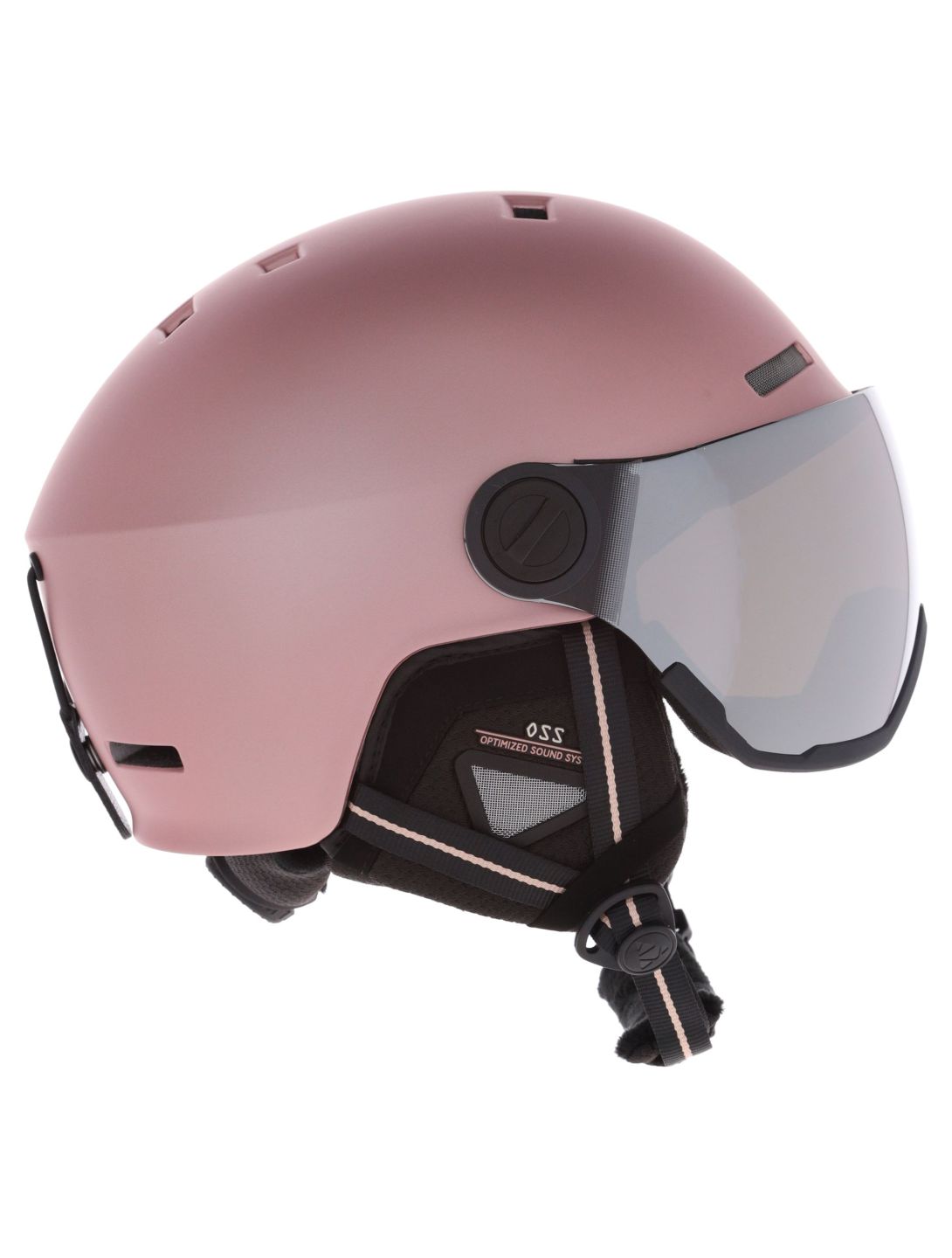 Cairn, Reflex Visor skihelm met vizier unisex Mat Metallic Dust roze 