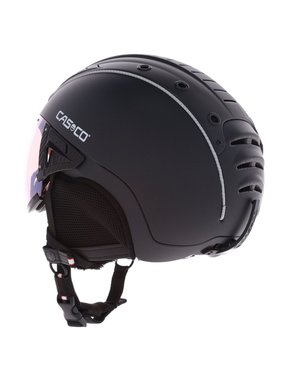 Casco, SP-2 Photomatic skihelm met vizier unisex Black zwart 