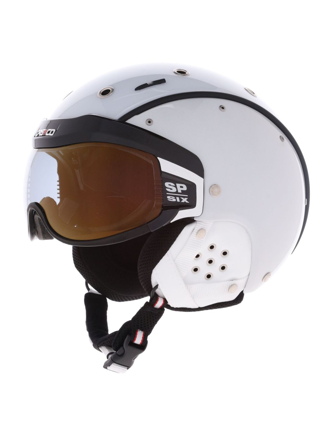 Casco, SP-6 skihelm met vizier unisex Chameleon White wit 