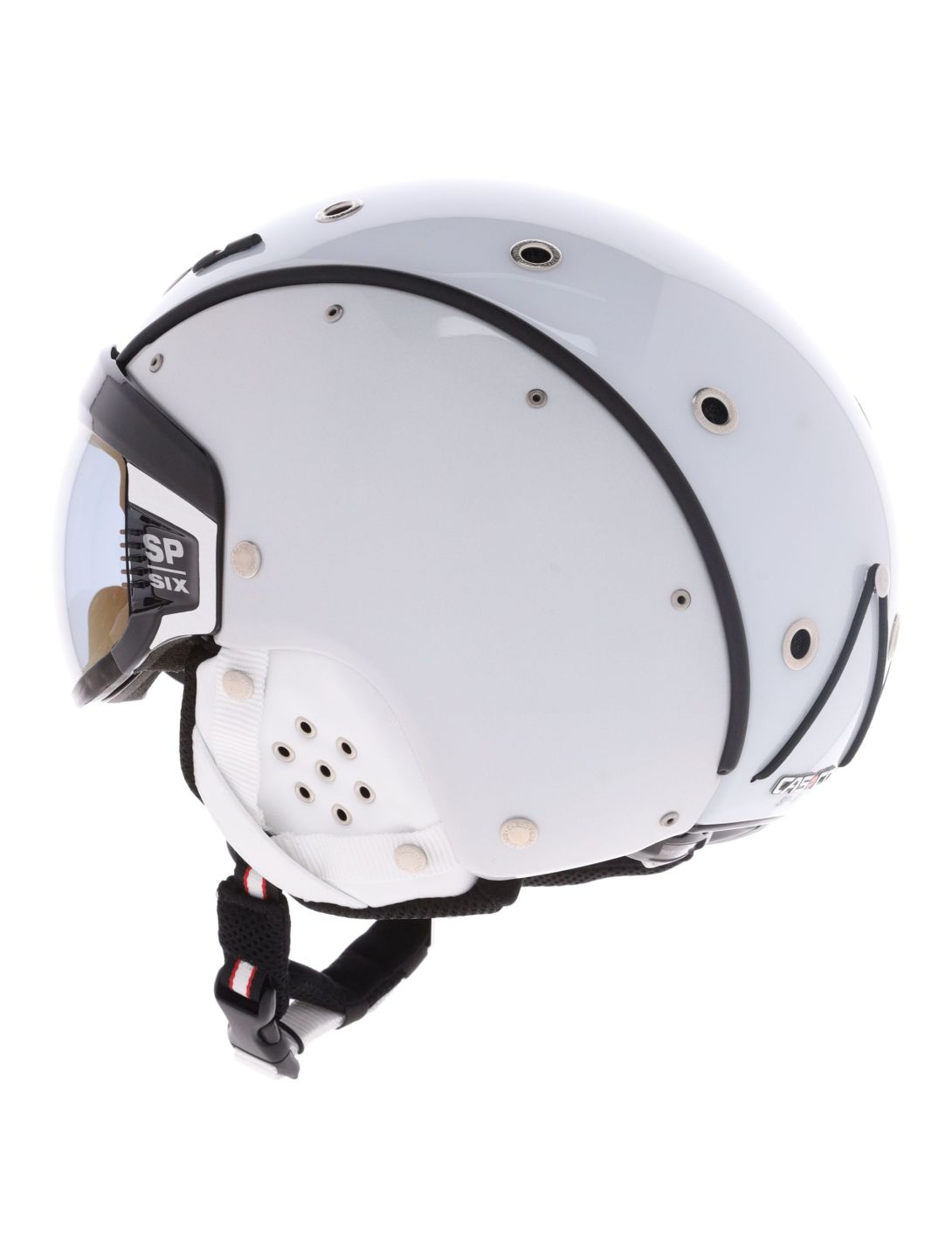 Casco, SP-6 skihelm met vizier unisex Chameleon White wit 