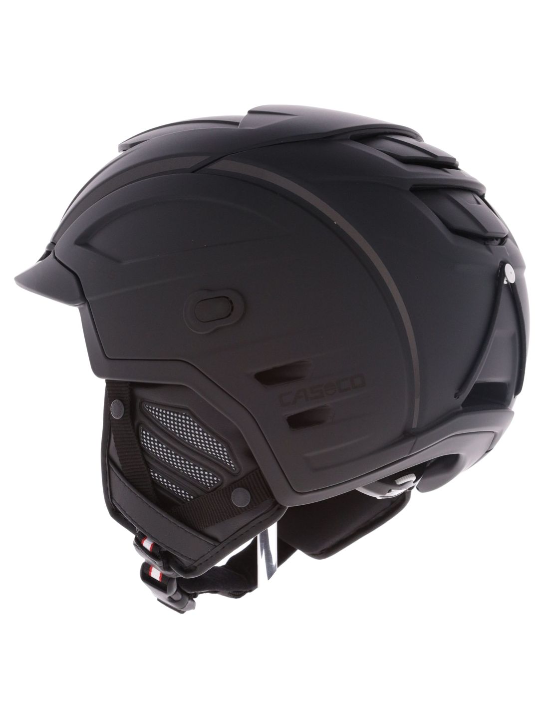 Casco, SP-6 skihelm met vizier unisex Raven Black zwart 