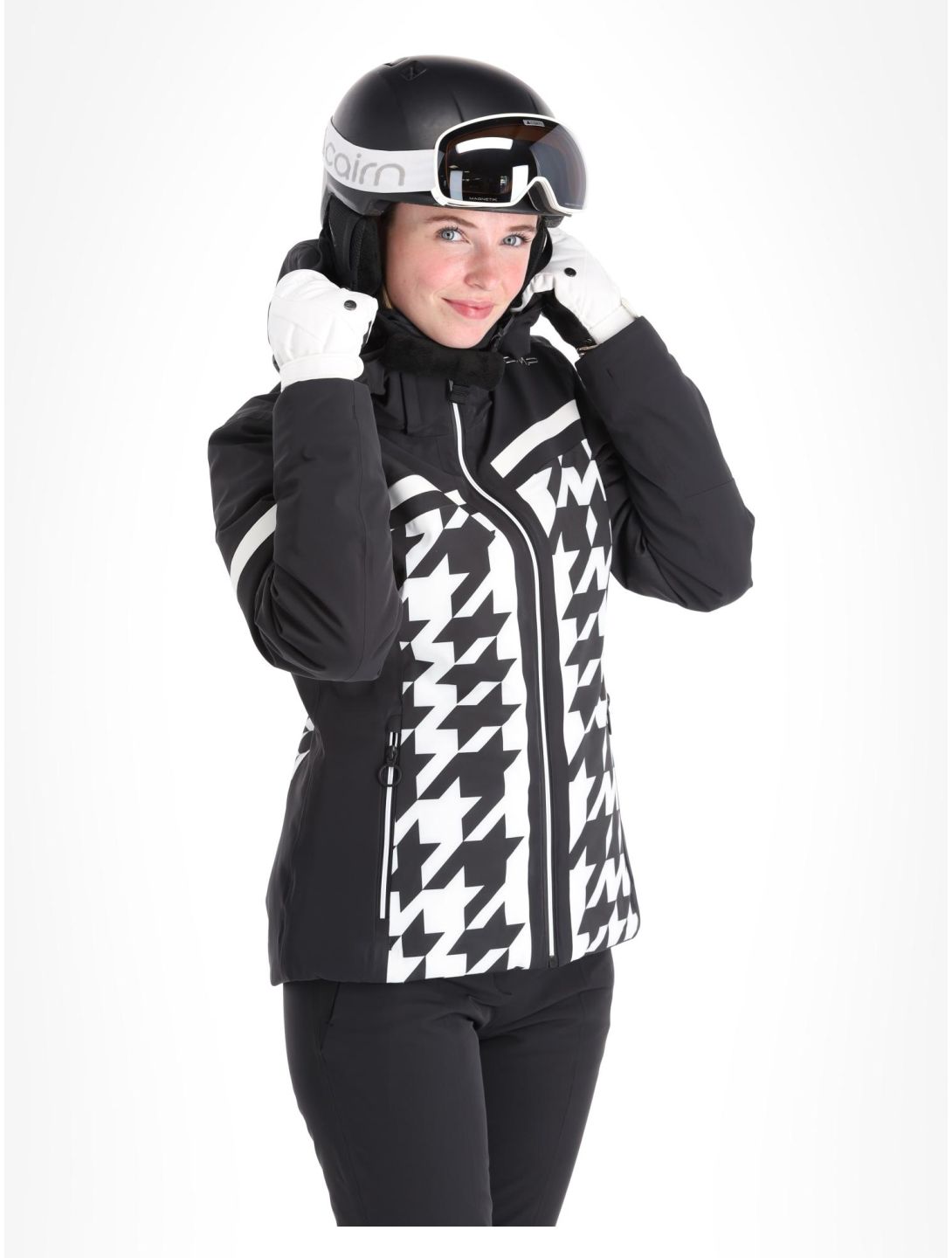 CMP, 33W0306 ski-jas dames Black White wit, zwart 