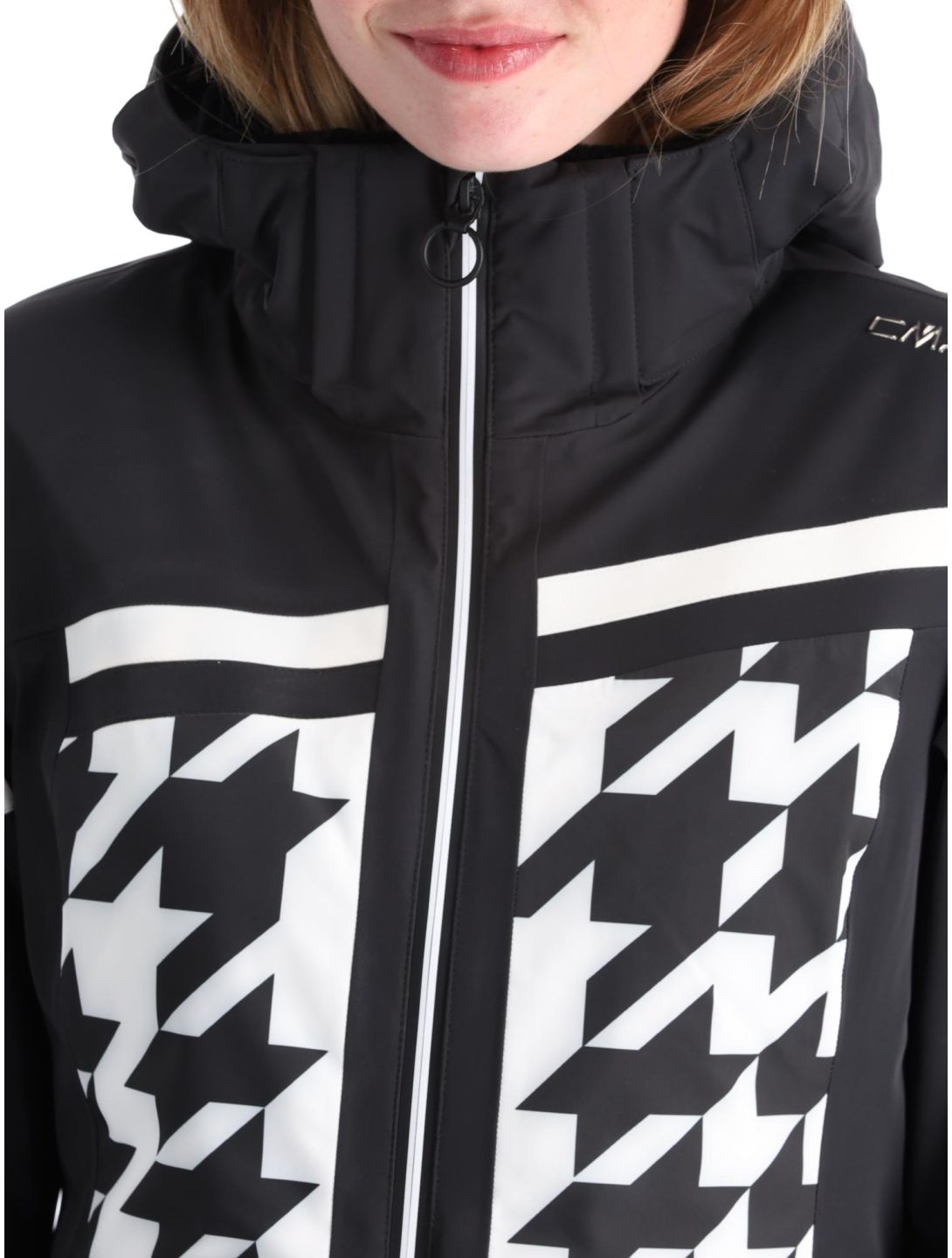 CMP, 33W0306 ski-jas dames Black White wit, zwart 