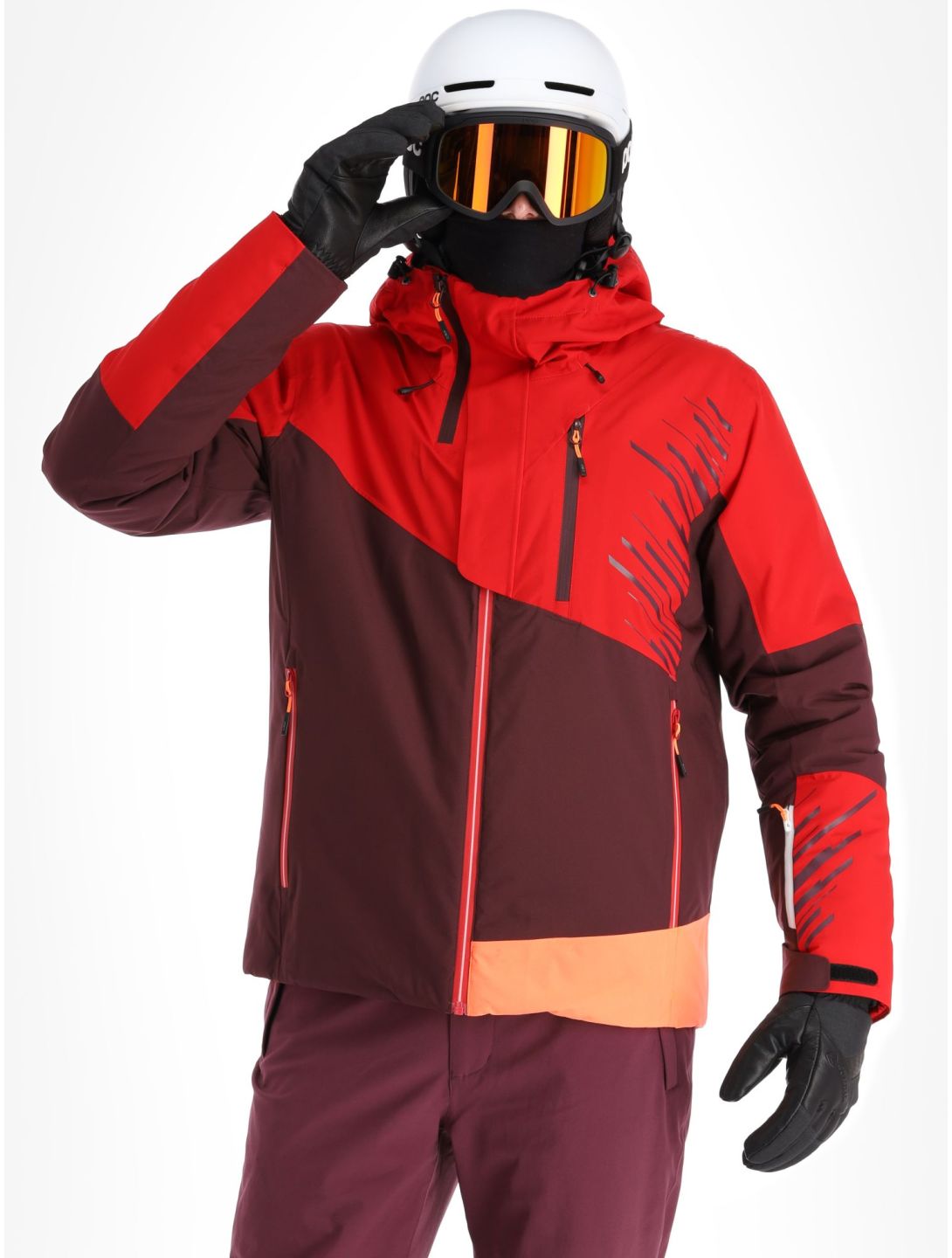 CMP, 33W0817 ski-jas heren Ferrari bordeaux, rood 