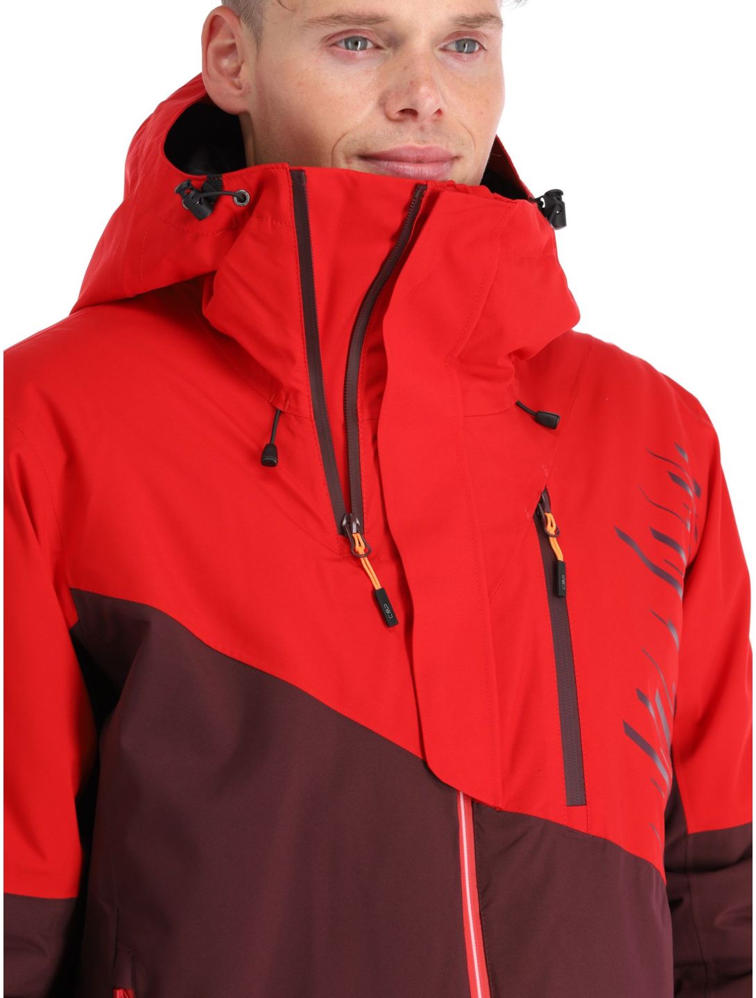 CMP, 33W0817 ski-jas heren Ferrari bordeaux, rood 