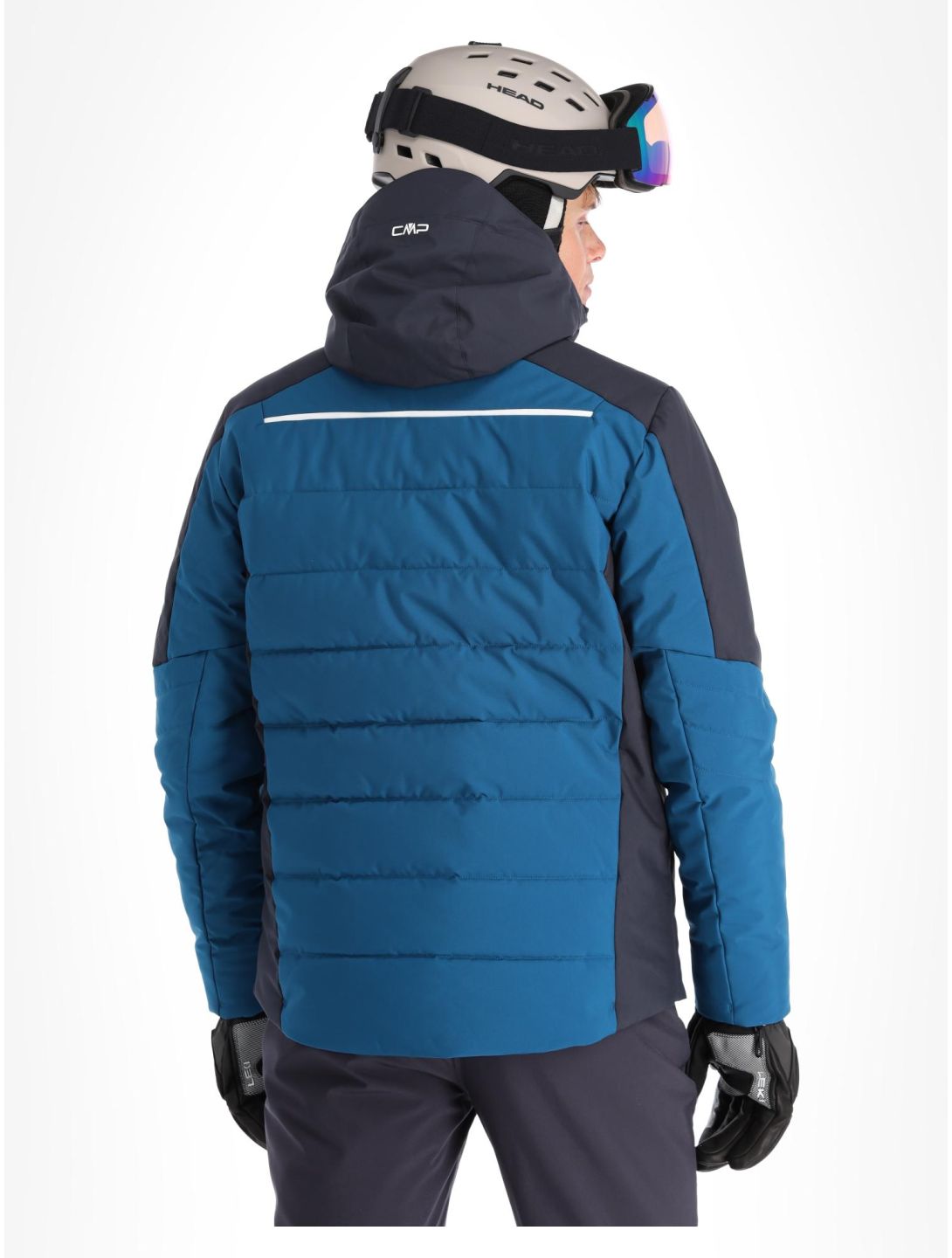 CMP, 33W0837 ski-jas heren Petrol blauw, zwart 