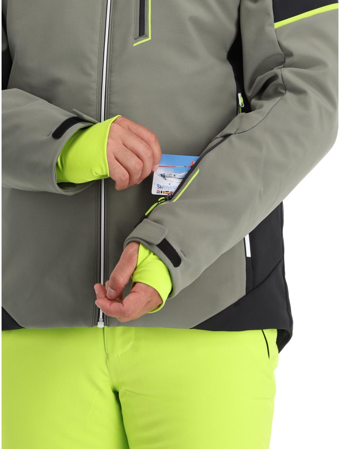 CMP, 33W0897 softshell ski-jas heren Kaki groen 