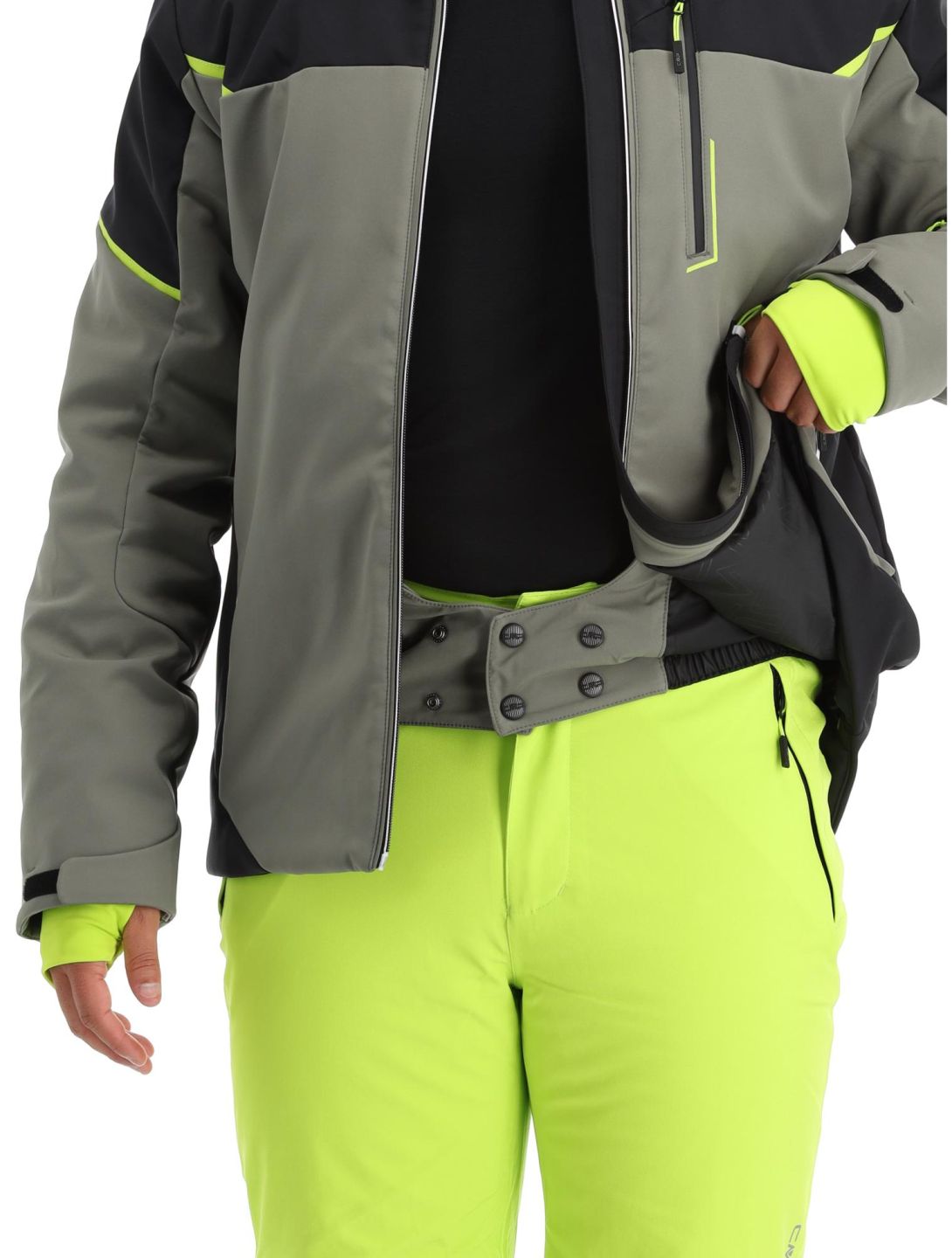 CMP, 33W0897 softshell ski-jas heren Kaki groen 