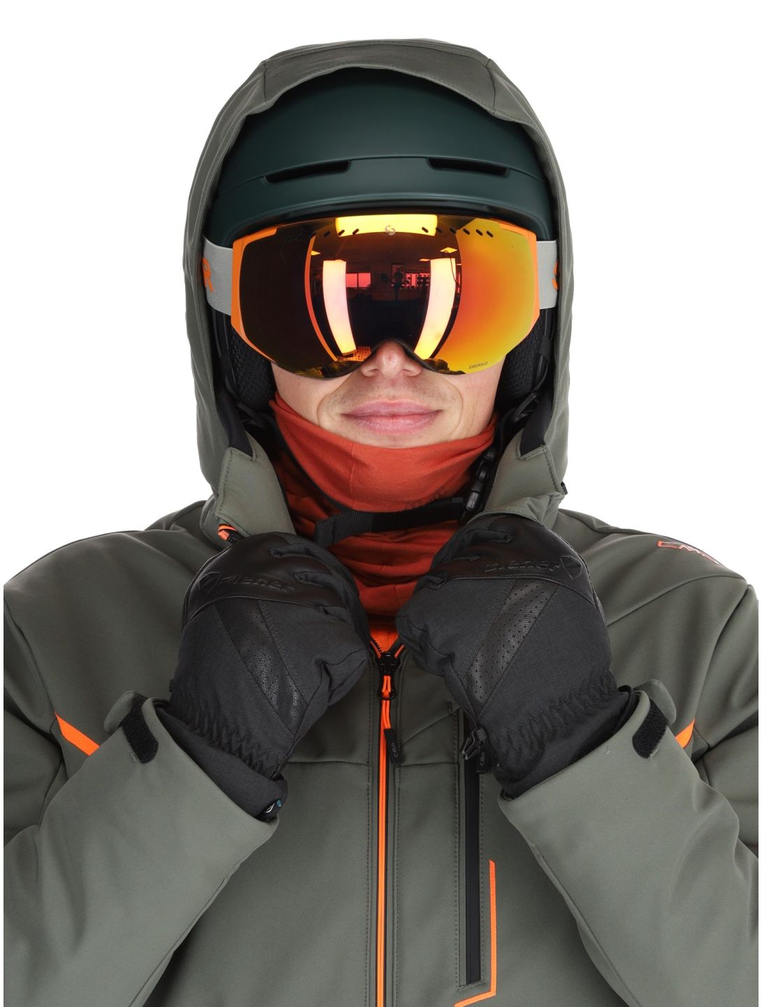 CMP, 33W0897 softshell ski-jas heren Olive groen 