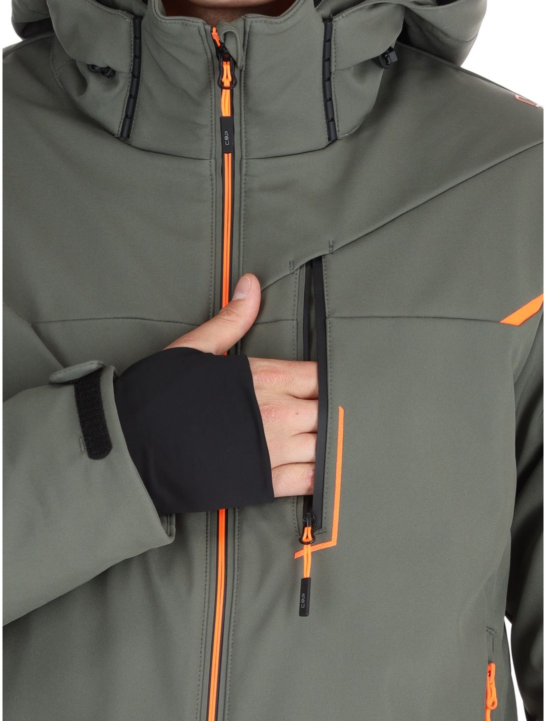 CMP, 33W0897 softshell ski-jas heren Olive groen 