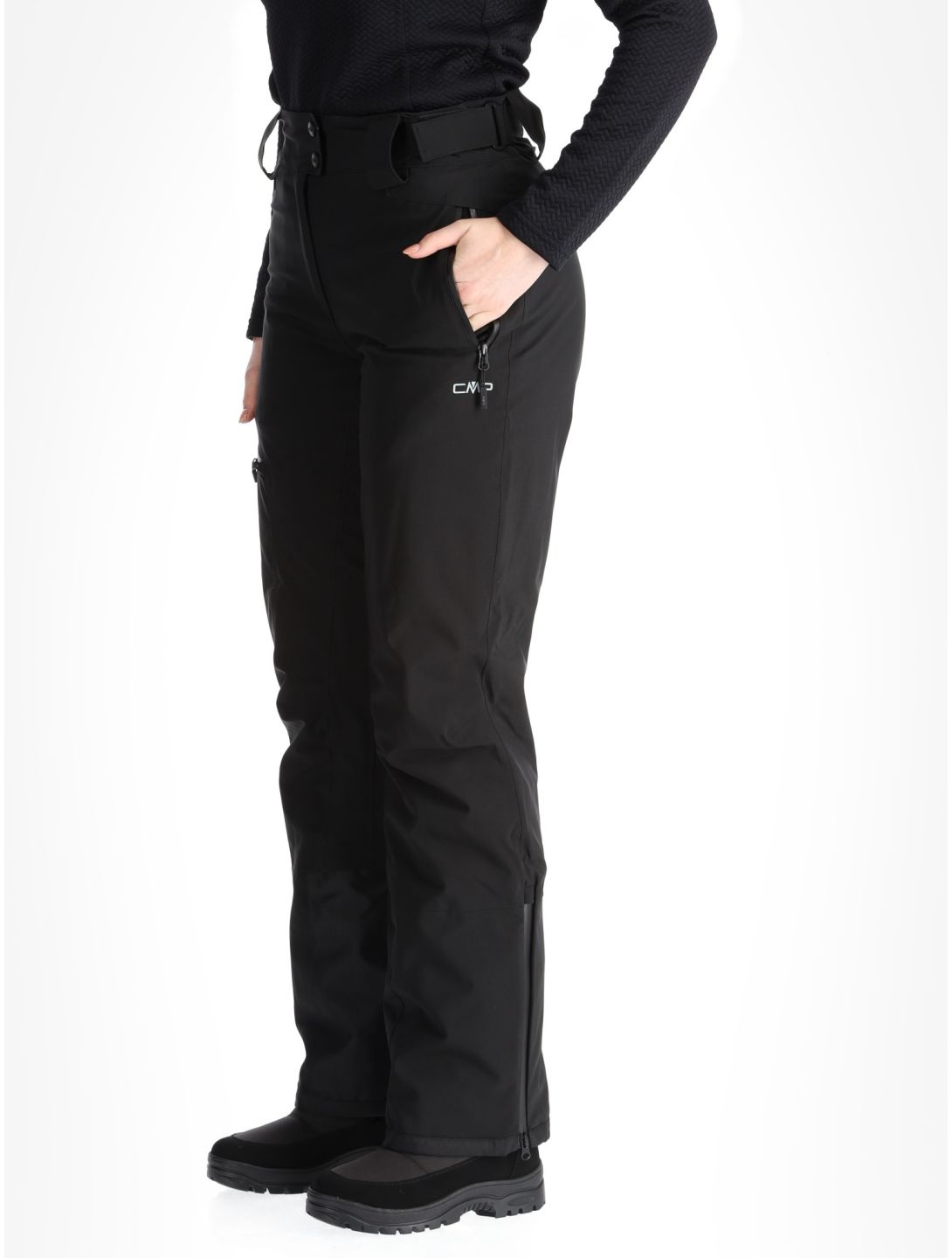 CMP, 34W3946 skibroek dames Black zwart 