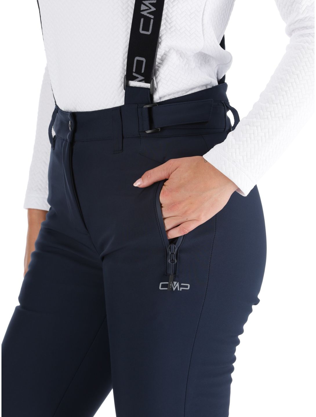 CMP, 34W4326 skibroek dames Black Blue blauw 