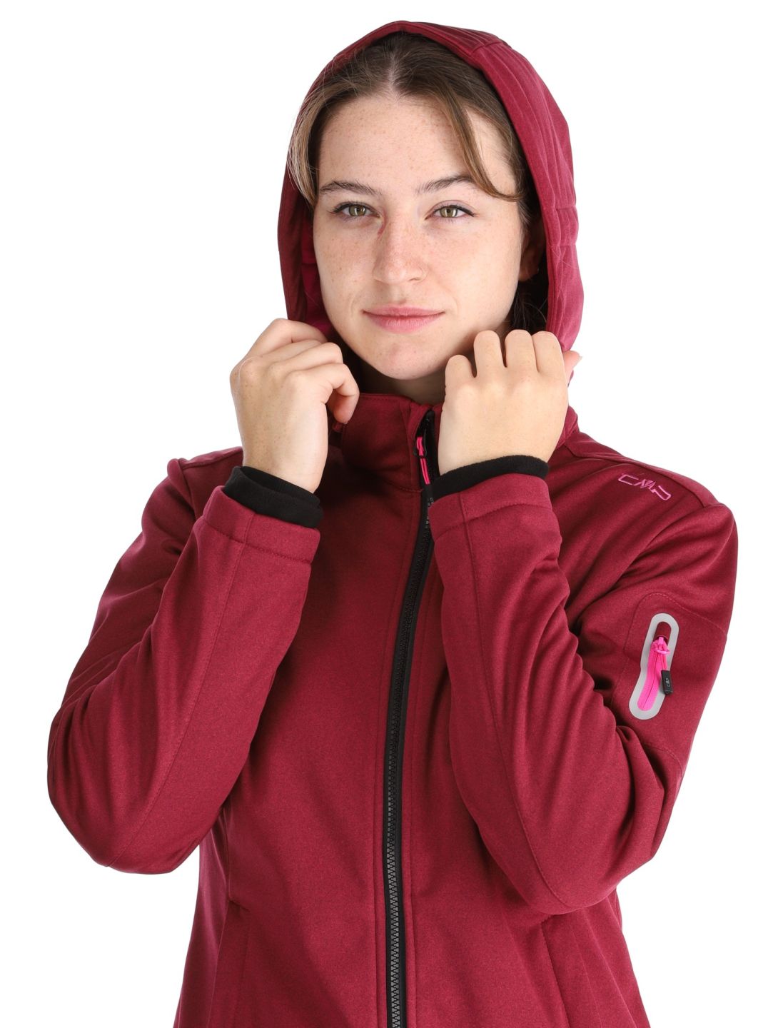 CMP, 39A5006M softshell ski-jas dames Anemone Melange / Festival rood 