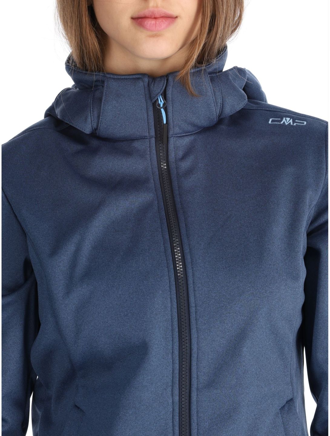 CMP, 39A5006M softshell ski-jas dames Blue Melange / Niagara blauw 