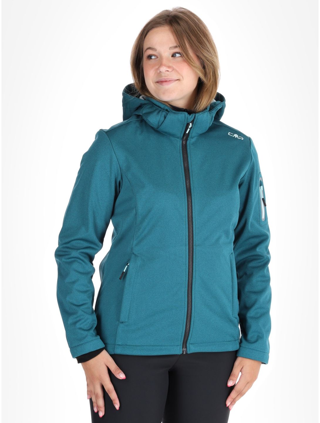 CMP, 39A5006M softshell ski-jas dames Teal groen 