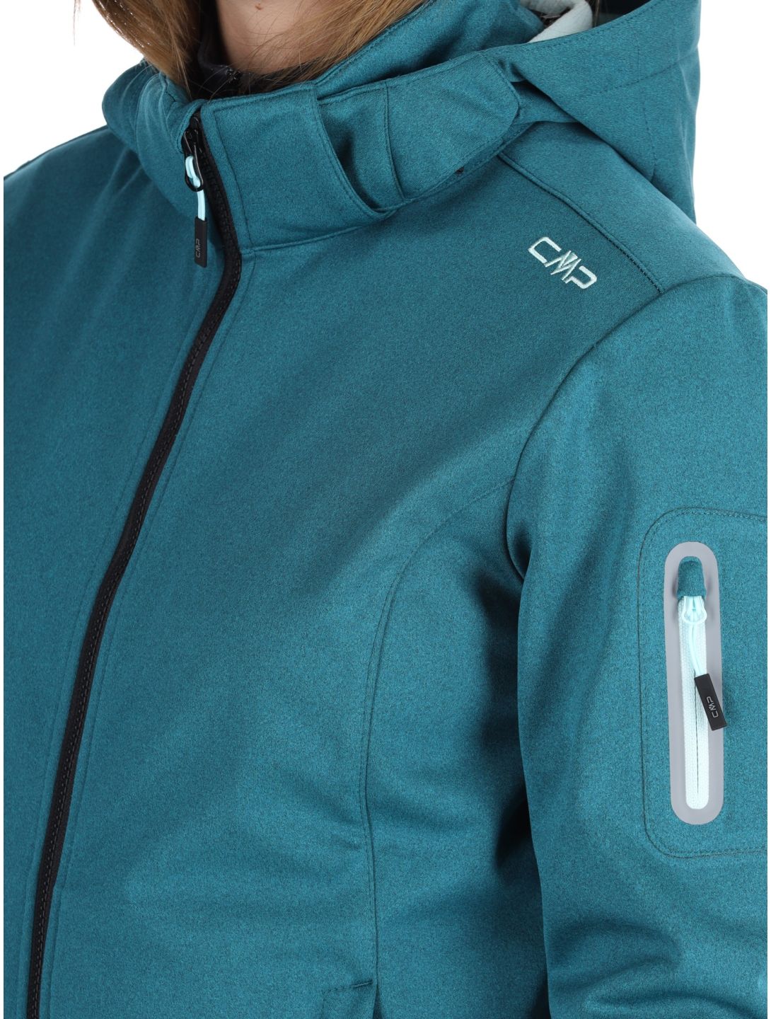 CMP, 39A5006M softshell ski-jas dames Teal groen 