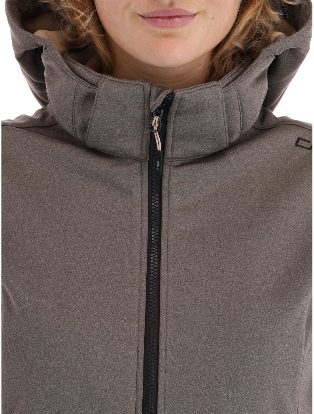 CMP, 39A5006M softshell ski-jas dames Sesam Mel Black beige, zwart 