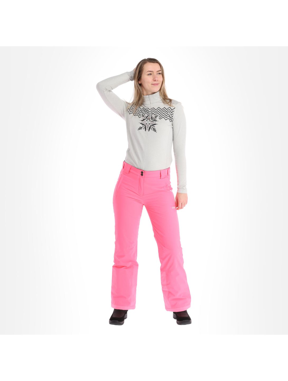 CMP, 39W1716 skibroek dames Fluo roze 