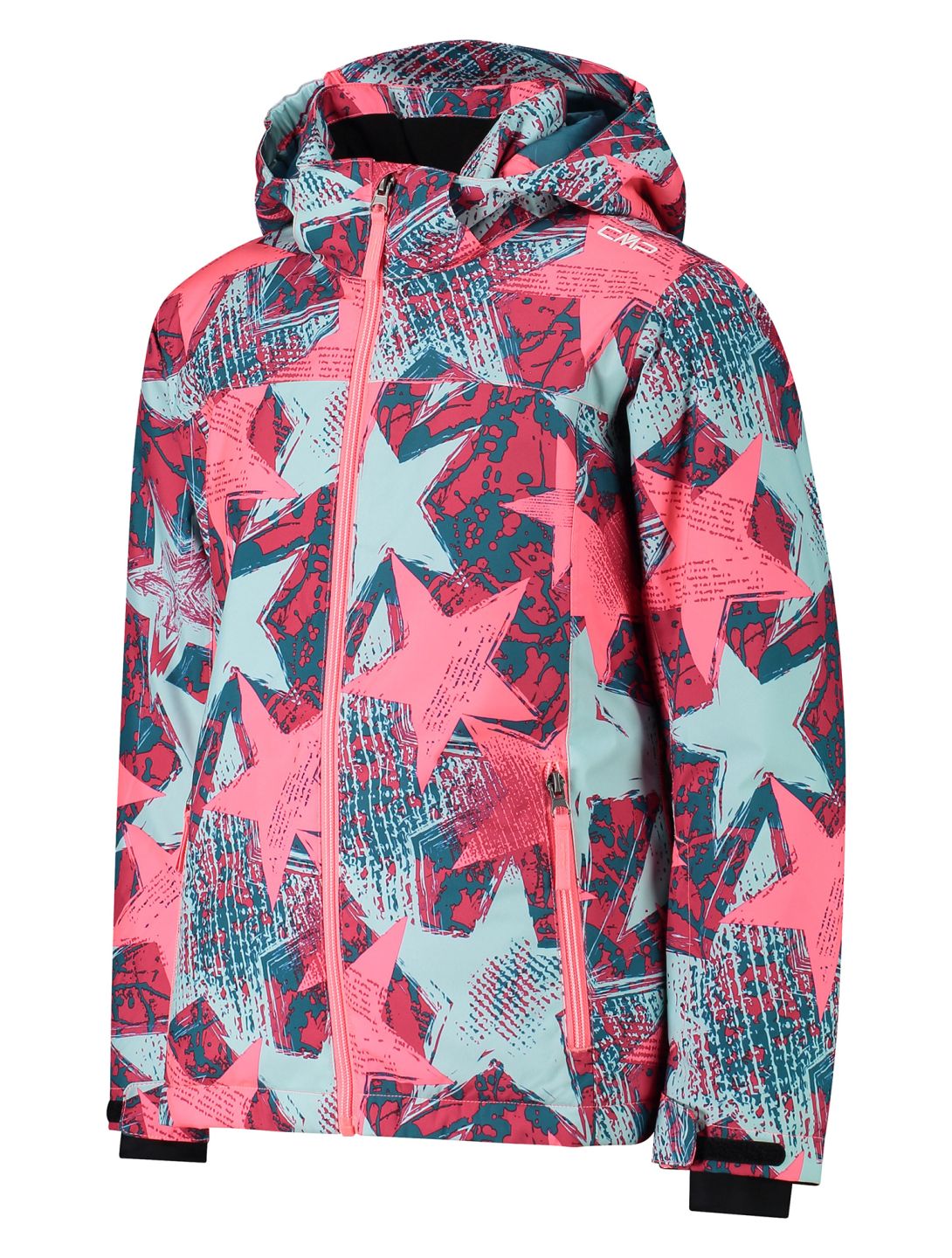 CMP, 39W2085 ski-jas kinderen Aqua  / Gloss / Teal multicolor, roze 