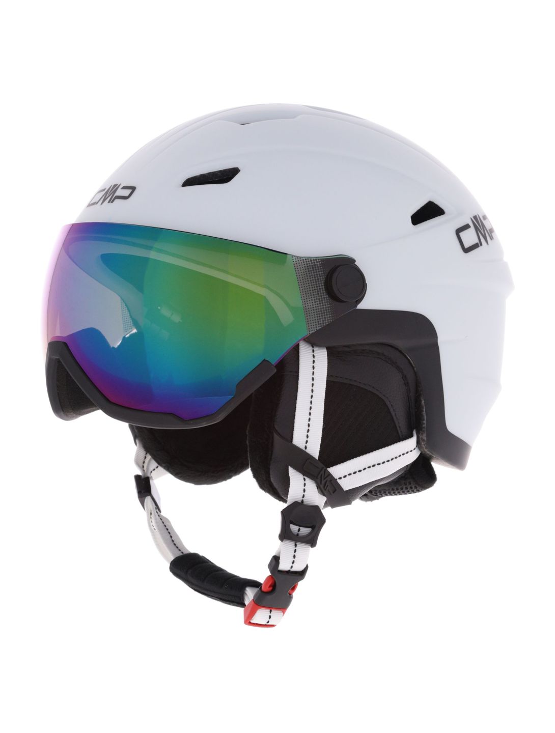 CMP, WA-2 skihelm met vizier unisex White / Black wit, zwart 