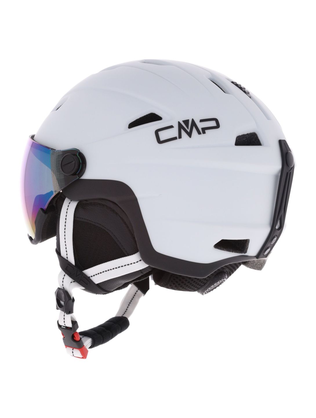 CMP, WA-2 skihelm met vizier unisex White / Black wit, zwart 