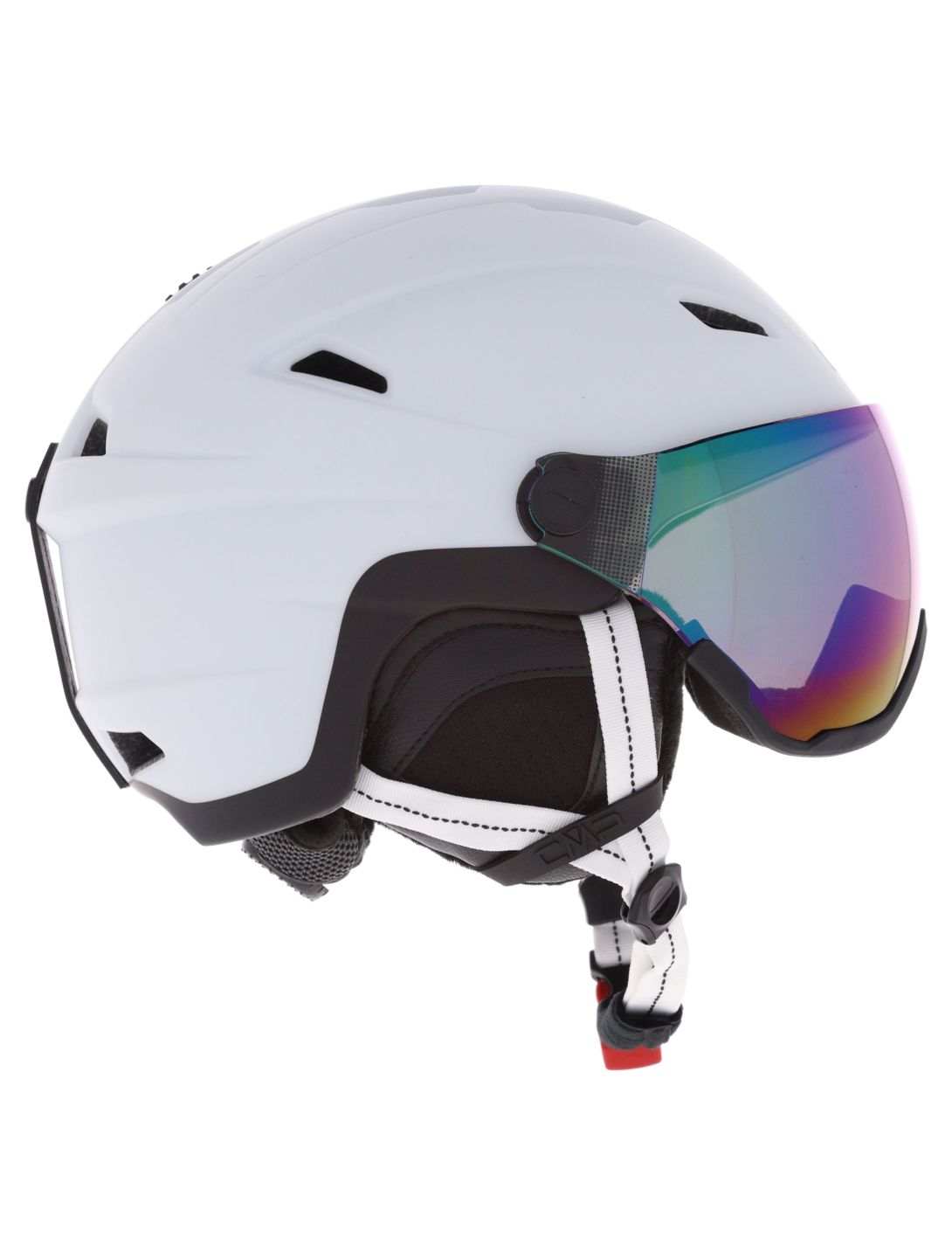 CMP, WA-2 skihelm met vizier unisex White / Black wit, zwart 