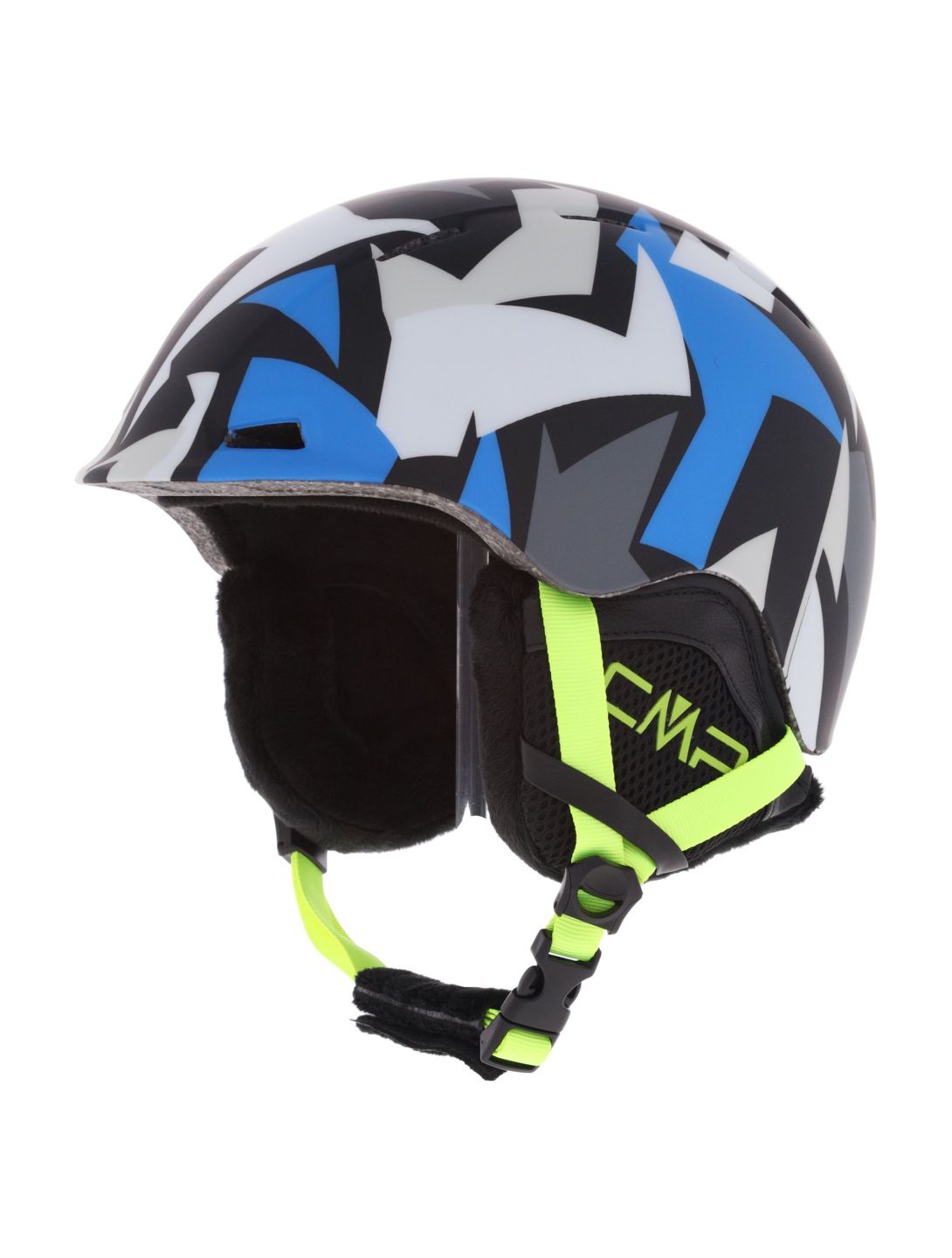 CMP, XJ-4 skihelm kinderen River / Yellow Fluo blauw, geel 