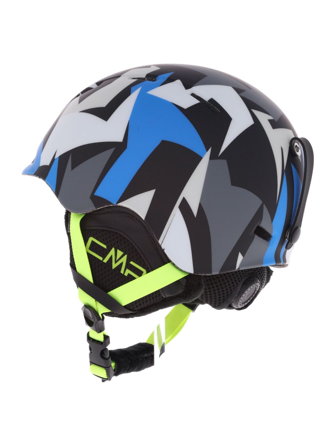 CMP, XJ-4 skihelm kinderen River / Yellow Fluo blauw, geel 