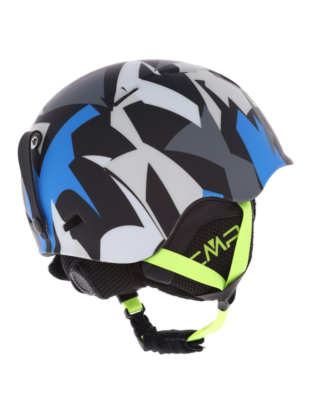 CMP, XJ-4 skihelm kinderen River / Yellow Fluo blauw, geel 