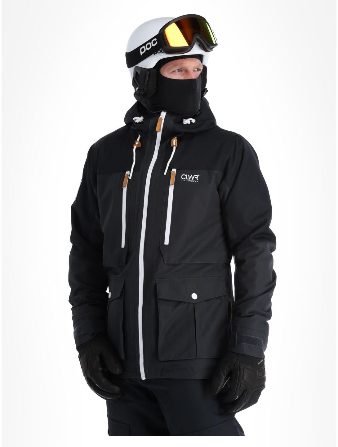 ColourWear, Falk J ski-jas heren Antracithe grijs, zwart 