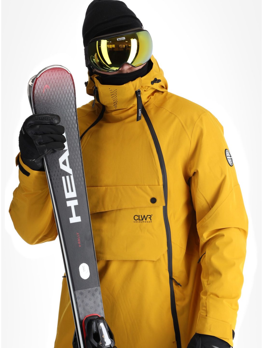 ColourWear, M Foil Anorak ski-jas heren Yellow geel 