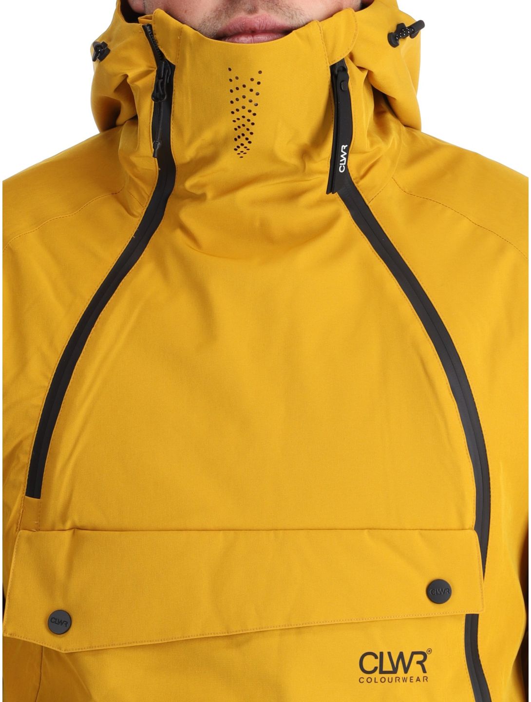 ColourWear, M Foil Anorak ski-jas heren Yellow geel 