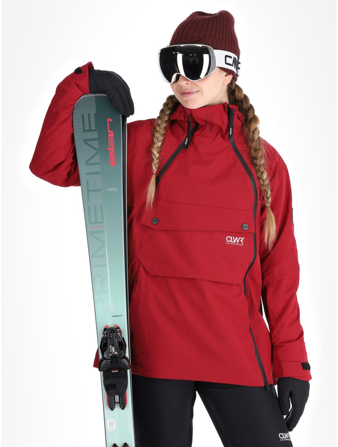 ColourWear, W Cake 2.0 ski-jas dames Raspberry Red rood 