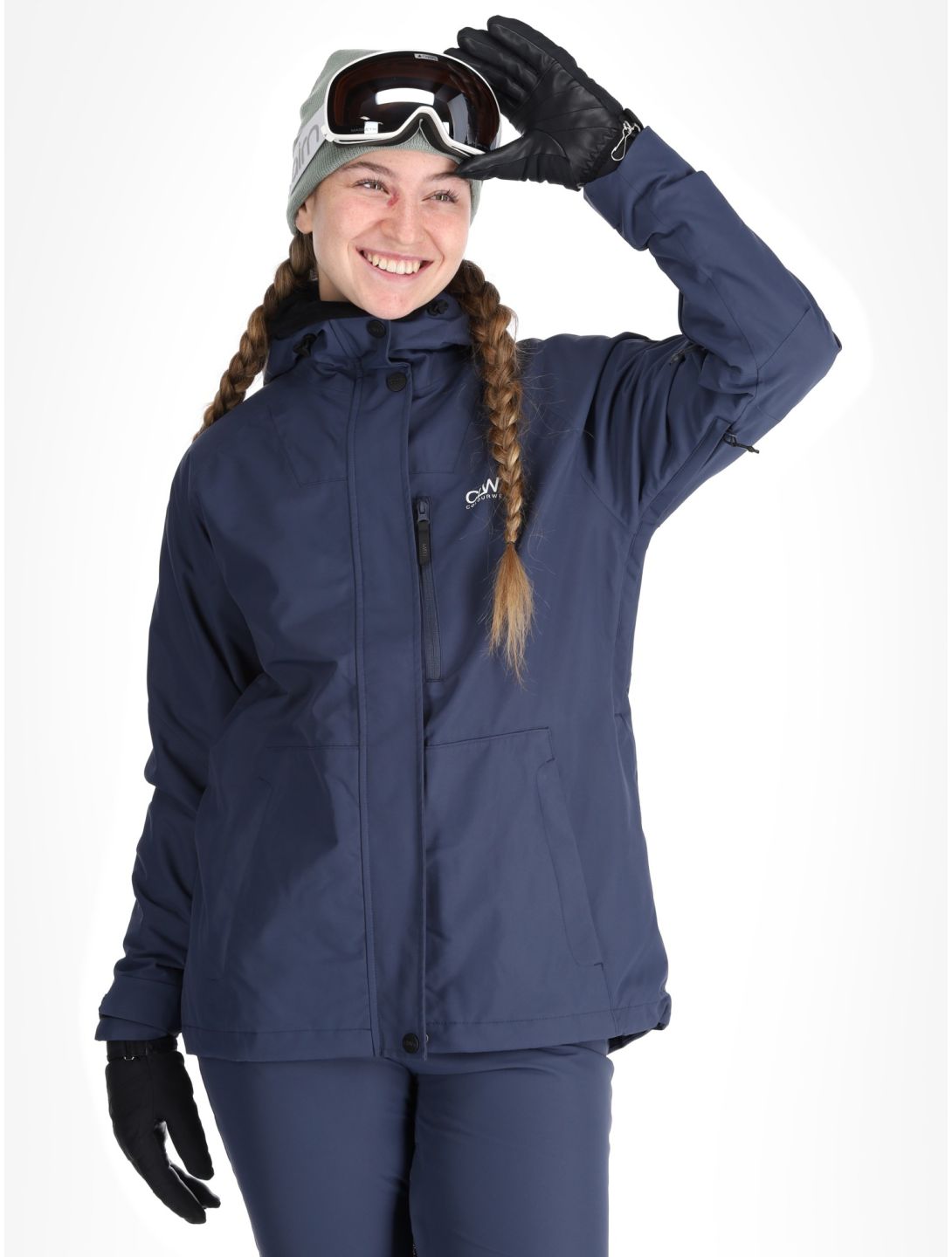 ColourWear, W Macaron ski-jas dames Navy blauw 